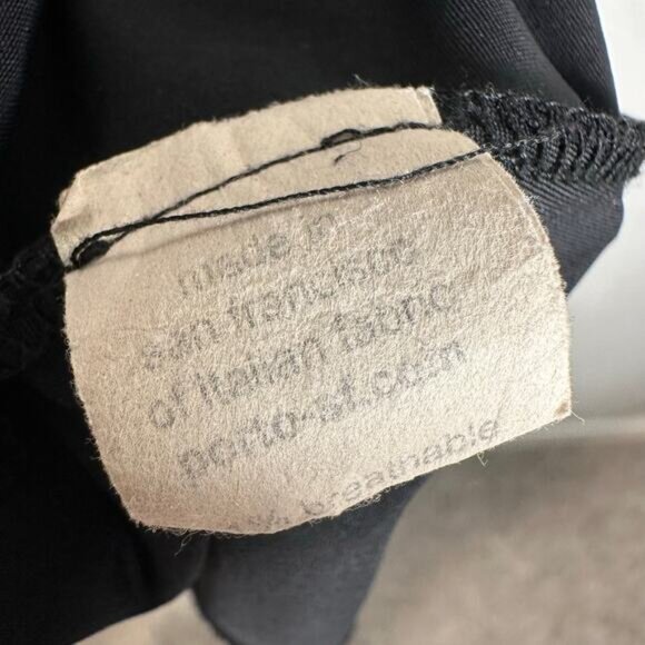 Porto Womens Artsy Minimalist Long Sleeve Tunic Dress in Black Size 2 / Medium - Picture 8 of 13